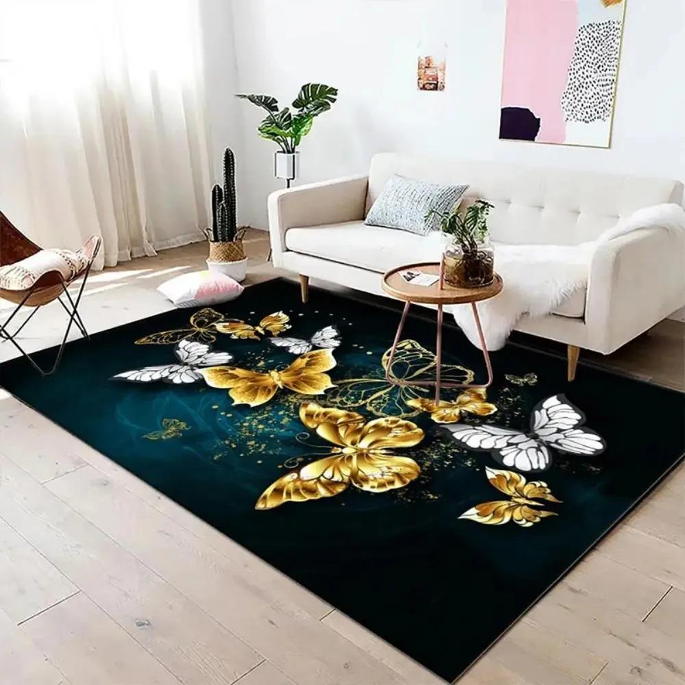 Ethnic Retro Style Carpet for Living Room Living Room Bedroom Bathroom Carpet Home Decoration Soft Foot Mat Anti Slip
