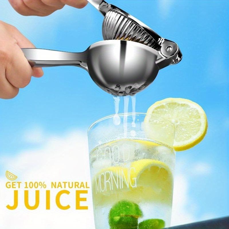 Stainless Steel Manual Citrus Fruit Press , Compact Handheld Citrus Juicer for Oranges, Lemons, Limes , Durable Kitchen Tool for Fresh Juice,
