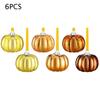 Christmas Ornament Garden Decoration Pumpkin Shape Exquisite Christmas Decoration Party Decoration 6/12PCS