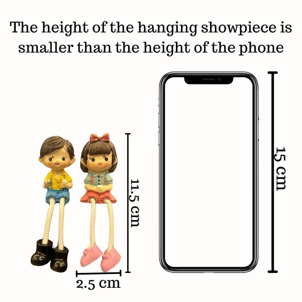 1 Set Hanging Legs Romantic Couple Showpiece | Cute Boy &Girl | Gift for Him/Her, Mother's Day, Home Décor, Living Room