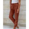 Pantaloni Casual da Donna a Vita Alta in Lino e Cotone - Ecologici, Comodi