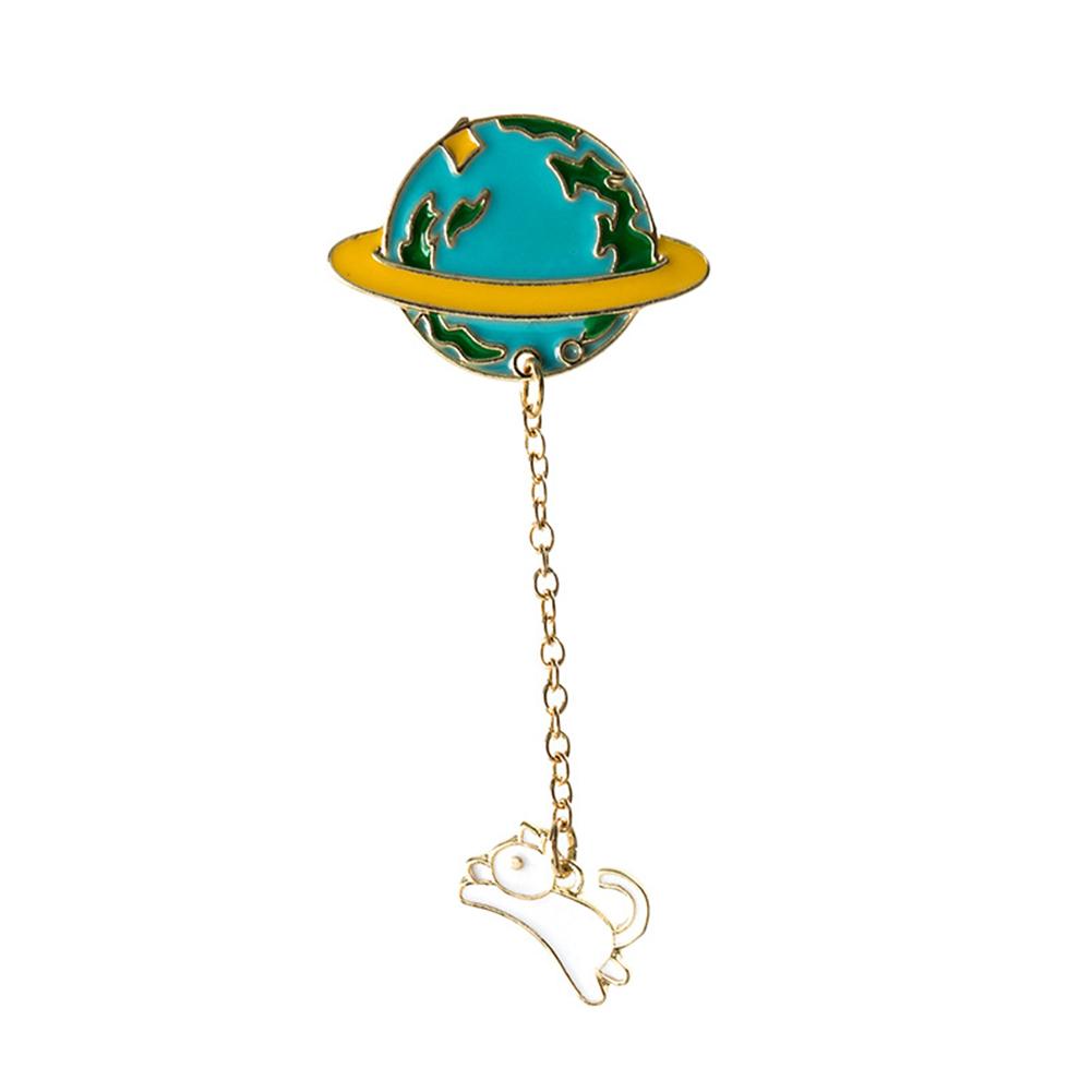Space Travel Collection Enamel Pin Cartoon Planet Star Brooch Lapel Pin Custom Badge Gift