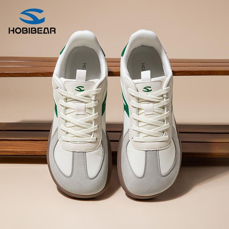 HOBIBEAR Wide Barefoot Shoes Hands Free Lace Up Classic Retro Fashion Sneakers for men&Women