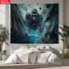 King Kong Apinte Gigant Monstru Tapiserie de Perete Imprimare Artistică Inspirată din Film Decor Dormitor Sci-Fi Fantasy Decor Acasă Imprimare Plată 2D