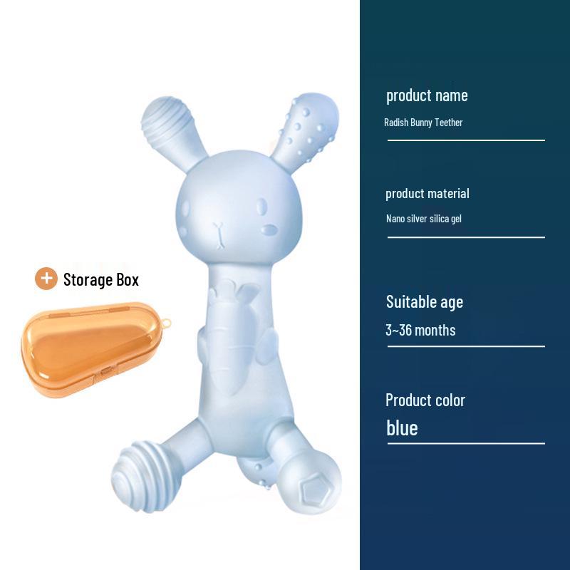 Massaggiagengive in silicone: Giocattolo Bollibile, Antiaderente e Masticabile per l'Esplorazione Orale e il Sollievo dalla Dentizione.