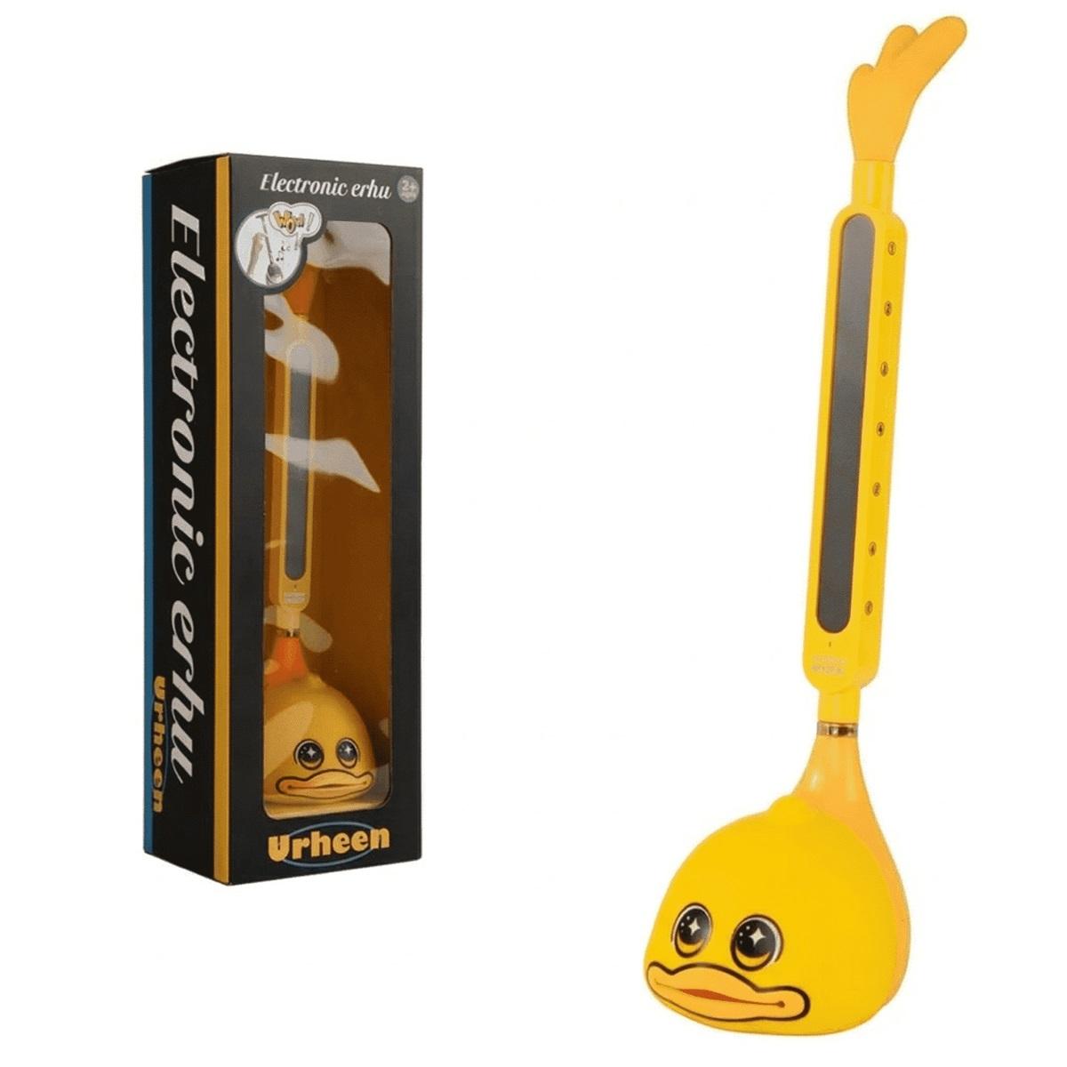 Electronic Musical Instrument Synthesizer, Portable Tadpole Piano with 3 Pitches, STEM Music Toy for Kids Duck