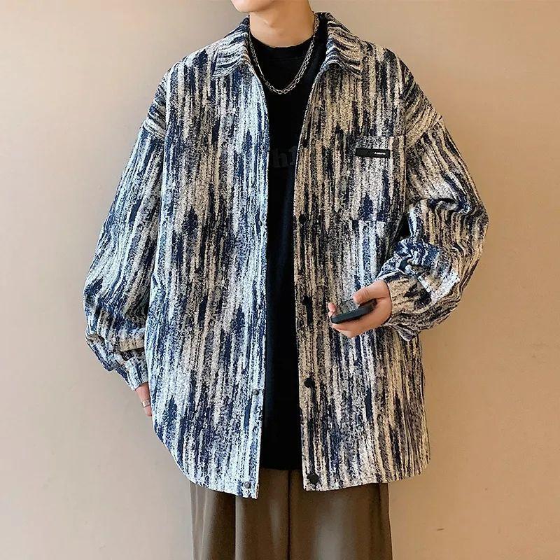 Men's Trendy Hong Kong-Style French Chic Jacket for Spring/Autumn - Casual, Loose-Fit Niche Design