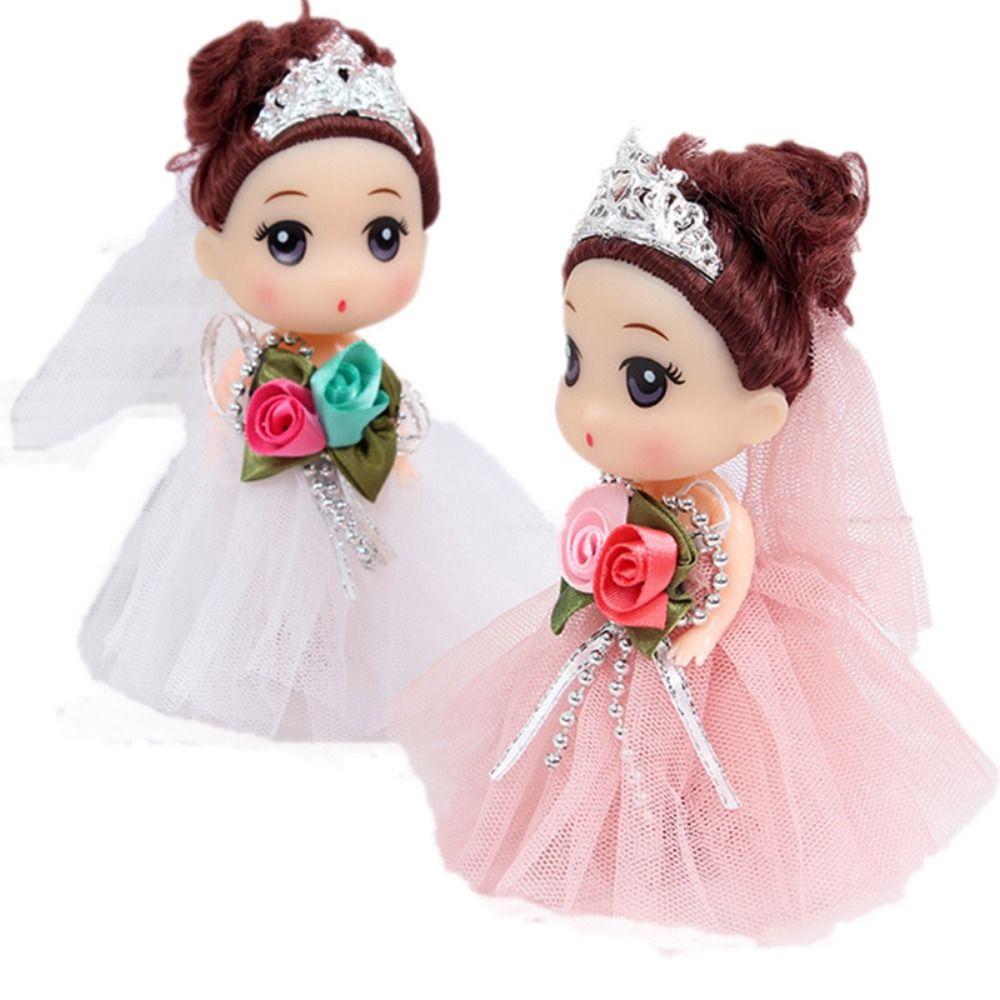 Movable Big Eyes Princess BJD Doll Korean Makeup Look Wedding Dress Mini Girl Toy  Birthday Gift