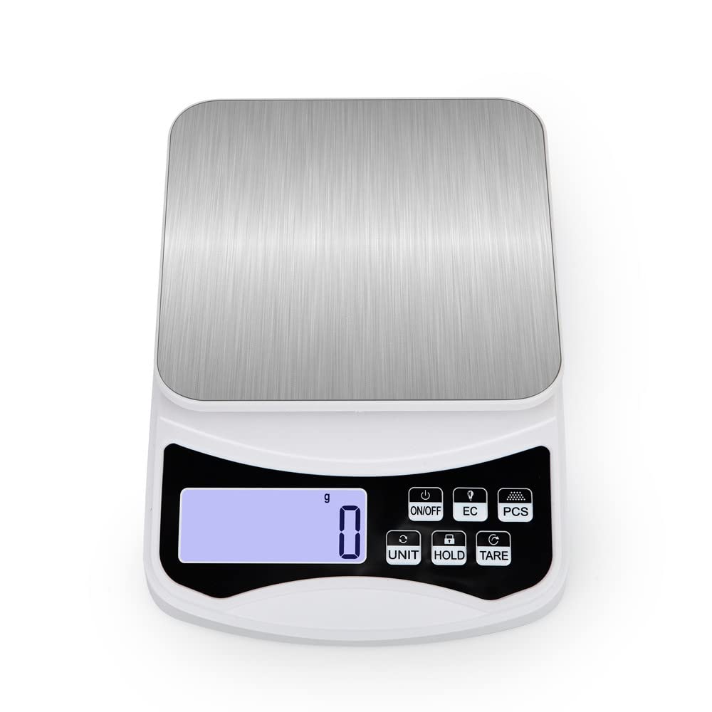 Disenkelubo Digital Top Plate 1g Digital Weighing Digital Equipped with Tare Counting Home Digital Equipped with Weighing Platform Power Saving Mode