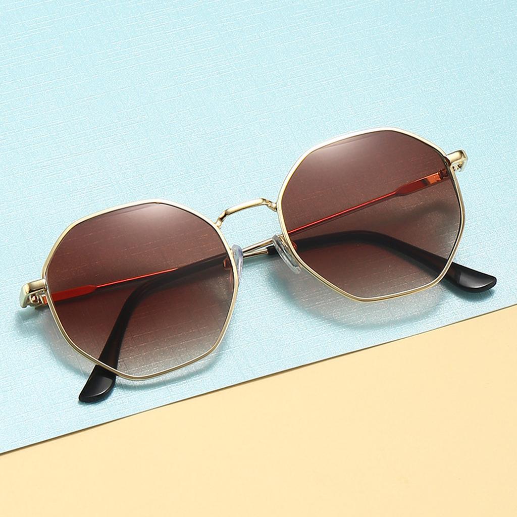 Occhiali da Sole Unisex Avanzati, Occhiali da Sole Retro con Montatura Larga, Specchio Piatto
