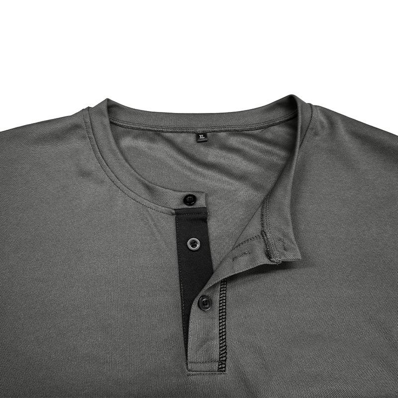 Fashionable Men's Long-Sleeved T-Shirt Breathable and Cool Men's Top