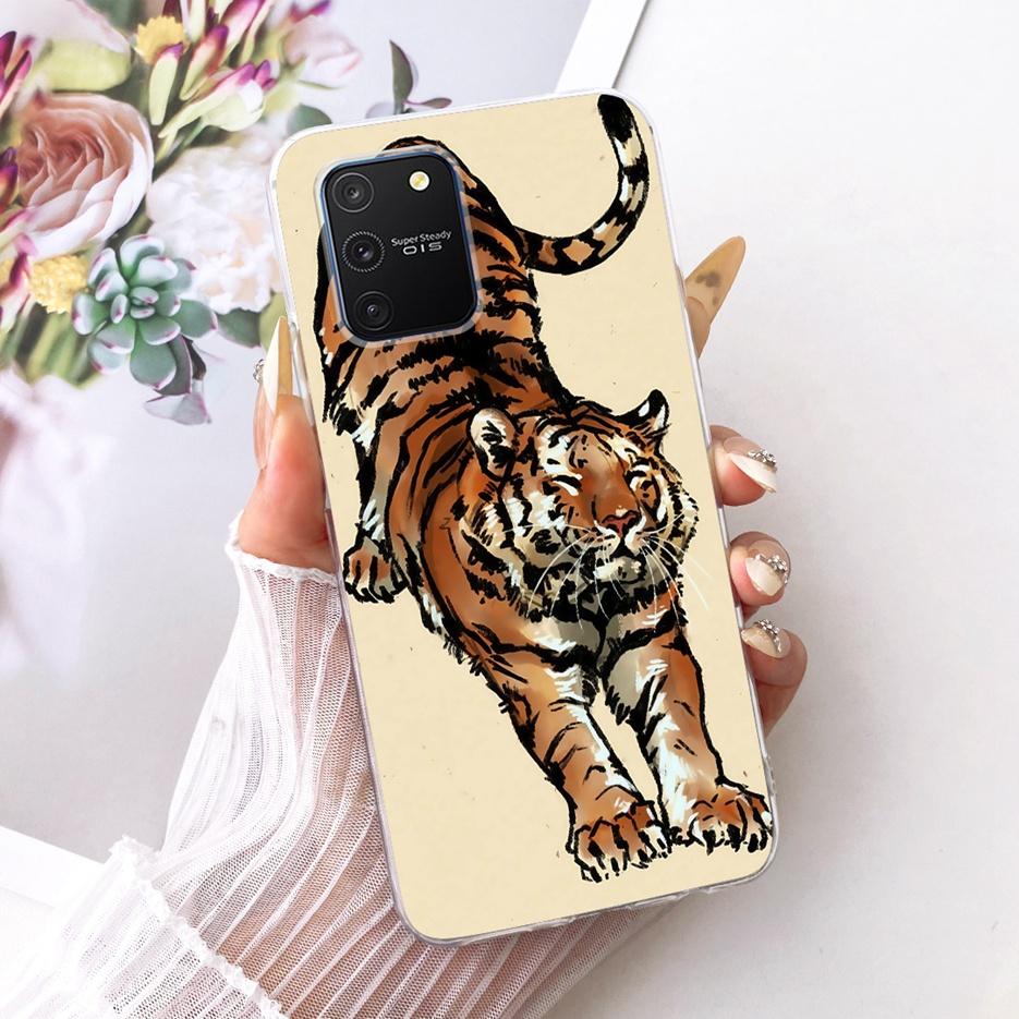 For Samsung Galaxy S10 Lite Case SM-G770F Luxury Butterfly Tree Painted Cover Soft Silicone Phone Case For Samsung S10 Lite Bags