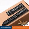 Unisex Crocodile Leather Watch Strap for Tissot Longines Omega No Buckle Bracelet 16mm 18mm 20mm 22mm Black Brown Blue Wristband
