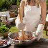 Ergonomic Handle Masher Wood Potato Masher, Comfortable Grip Manual Beef Chopper Food Prep Tool for Home Tool, Non-Toxic Durable Utensil Cooking