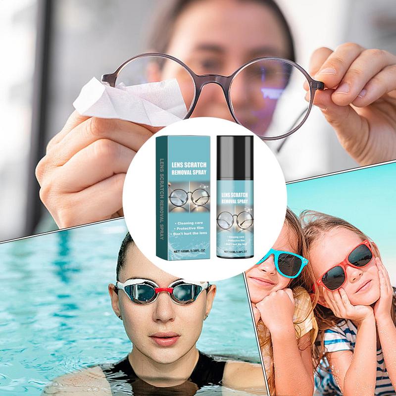 100ML Glass Cleaner Lens Cleaner Glasses Sunglasses Eyeglass Cleaning Solution Anti Fog Spray Eyeglass Scratch Removal Spray