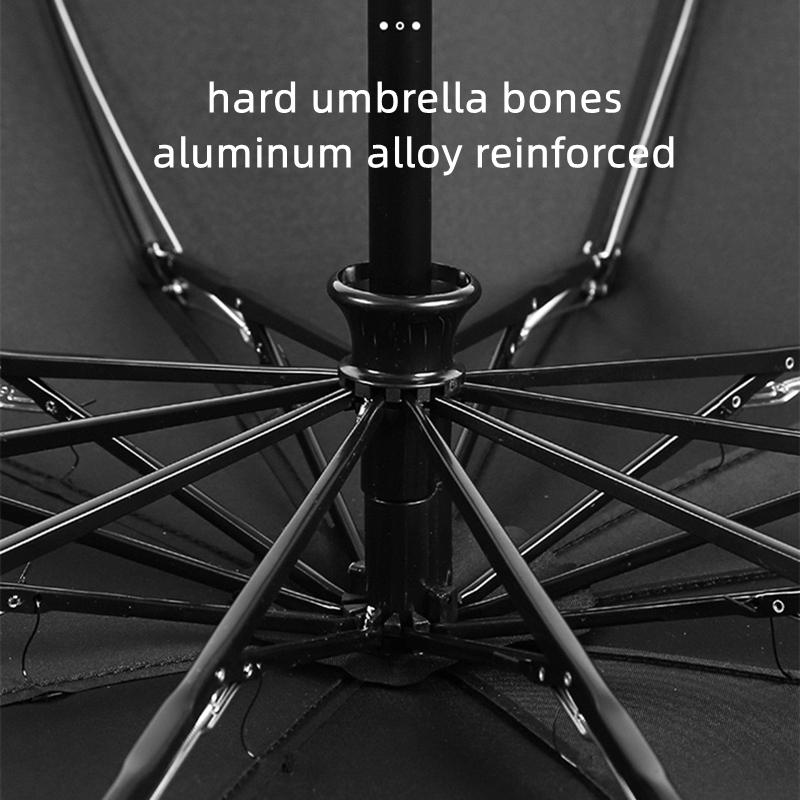 Für Jeep Auto Vollautomatischer Regenschirm Mit LED-Taschenlampe Reflektierendem Streifen Für Jeep Renegade Compass Grand Cherokee Wrangler