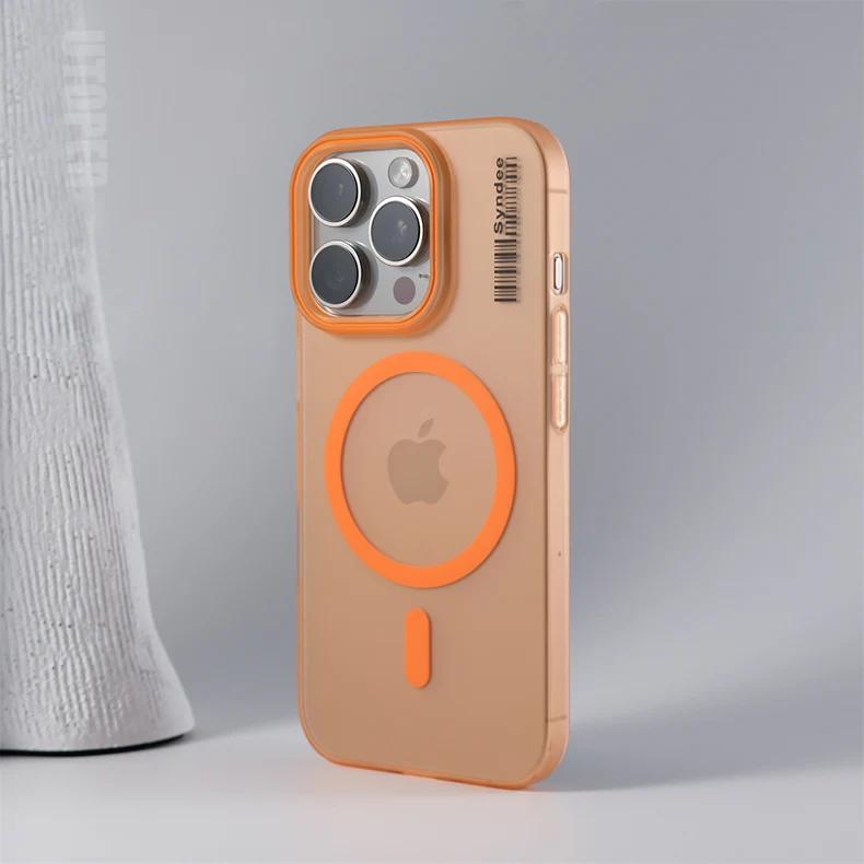 New Ultra Thin Matte Magnetic Mobile Phone Case For iPhone 16 15 14 13 12 11 Pro Max Plus Translucent Hard PC Shockproof Cover