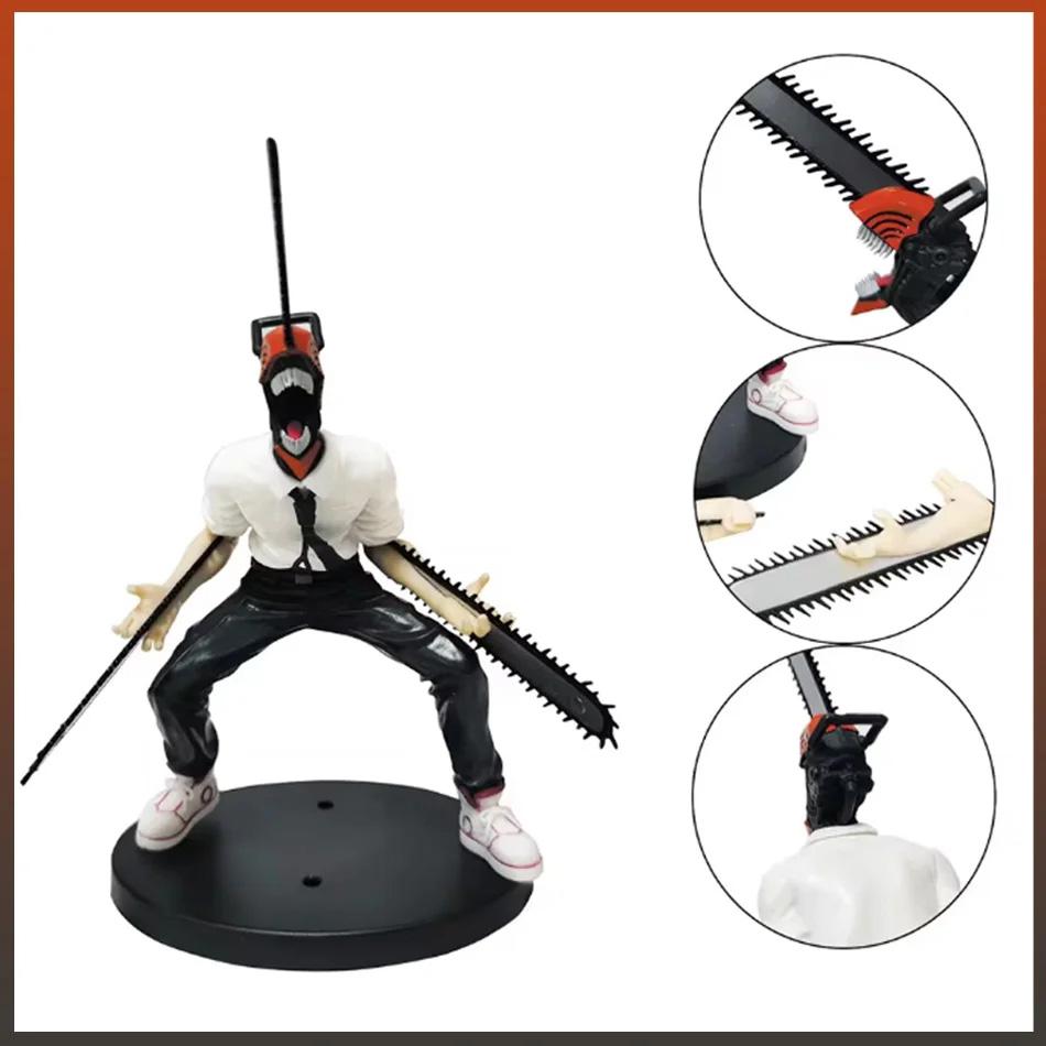 Figura de anime chainsaw man power denji figura de acción pvc chainsaw man power estatuilla pvc modelo de colección para adultos muñeca juguete