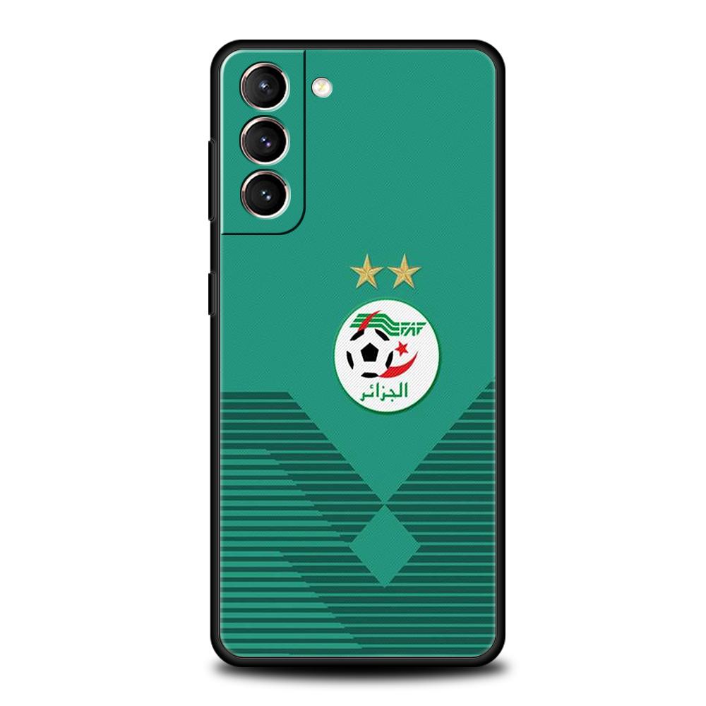 Algeria Flag Case for Samsung Galaxy S24 S23 S22 S20 S21 FE Ultra S10 S10E S9 S8 Plus 5G Silicone Shockproof Phone Cover Capas