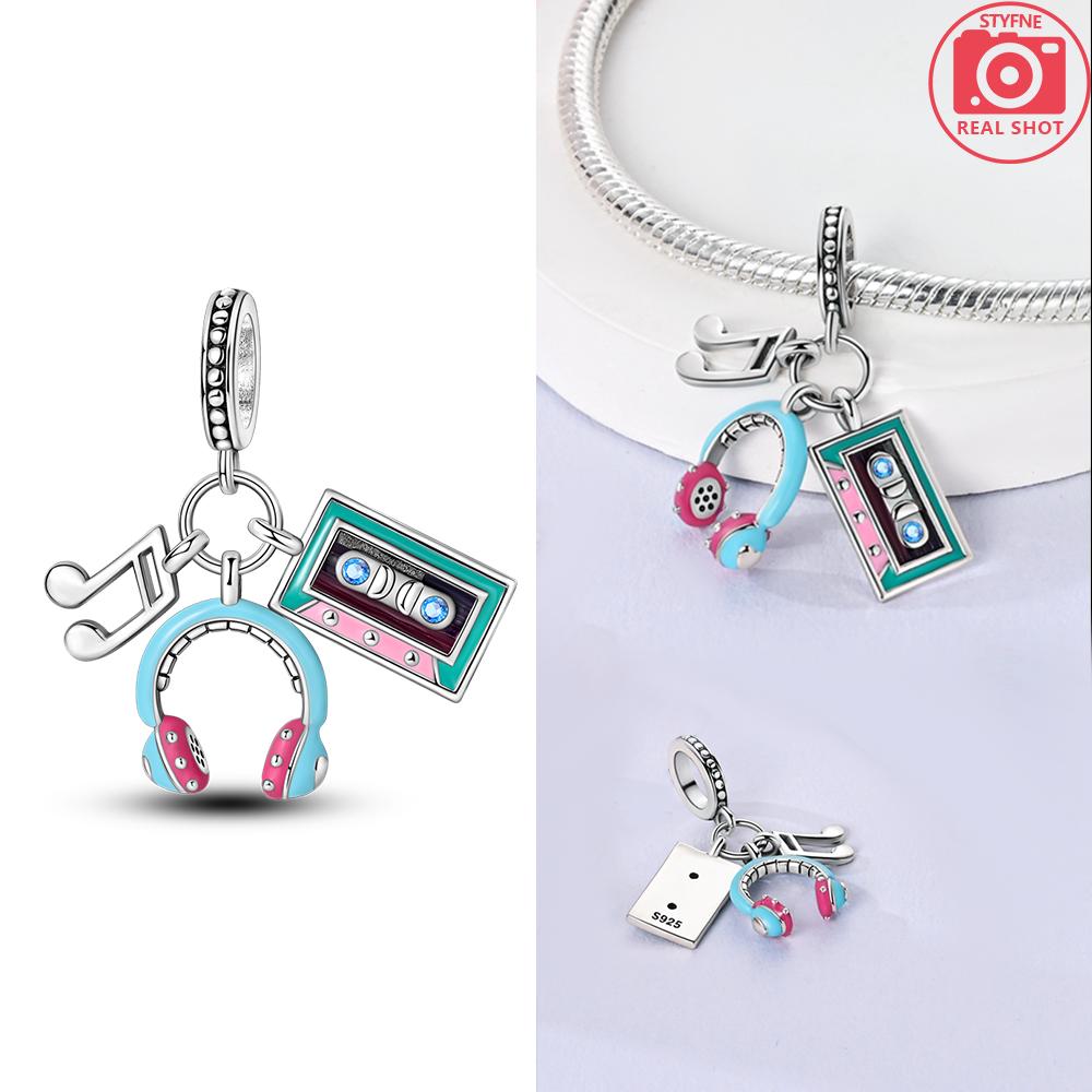 Funny Playable Smart Watch Tarot Bike Travel Dangle Original 100% Copper Charms Beads Fit Bangle Bracelet Diy Jewelry