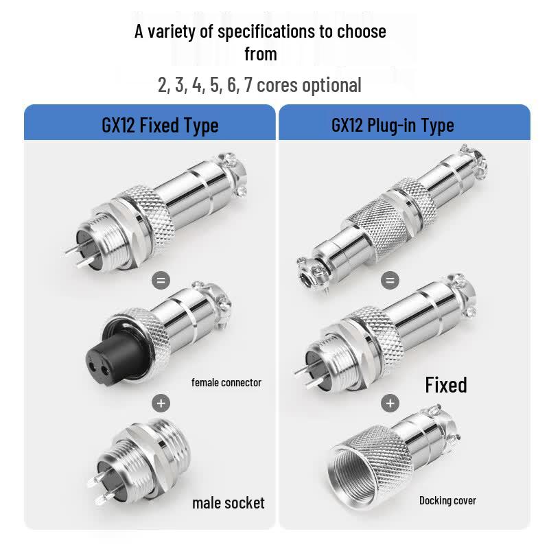 Huijun GX12 12mm Docking Aviation Wire Connector