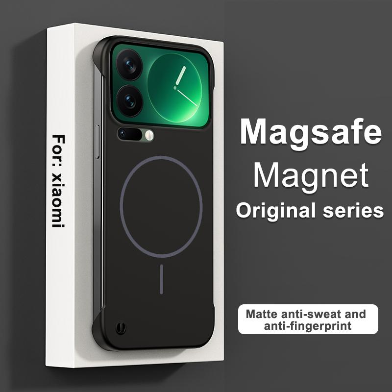 

Ультратонка безрамкова магнітна накладка Для Xiaomi 17 17Pro Max Magsafe Жорстка матова PC кришка Для Xiaomi MI17 pro max Чохол Бампер Xiaomi 17