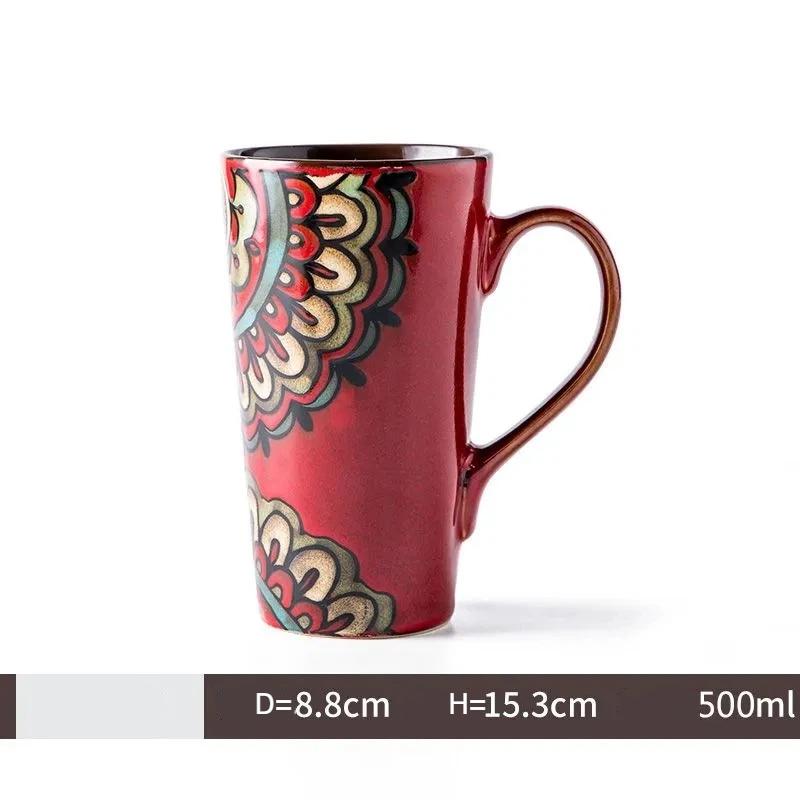 Nordic Style Large Ceramic Mug with Spoon and Lid – Creative & Personalized Coffee Cup