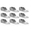 12pcs Rod Socket Iron Wardrobe Closet Flange Strong Load Bearing Capacity Easy Install Closet Rod Holder Bracket Hardware