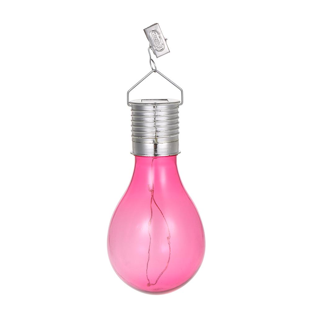 Solar Powered Energy Saving Bulb Light Hanging LED Lamp with Clip Lighting Control IP44 Water Resistant Outdoor Fairy