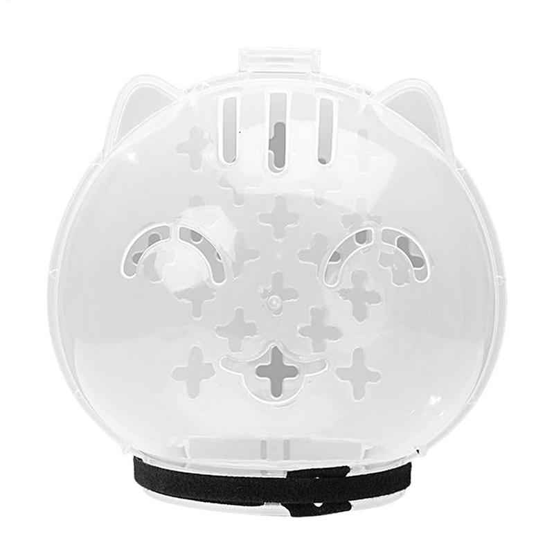 1Pc Space Cat Helmet-Breathable Adjustable Transparent Muzzle for Grooming,Anti-Licking Head Cover,Perfect for Pet Grooming Tool