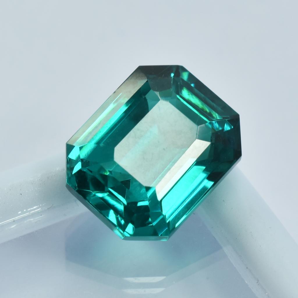 Emerald Cut 10.15 Ct NATURAL Green Tourmaline CERTIFIED Excellent Loose Gemstone SU-1101