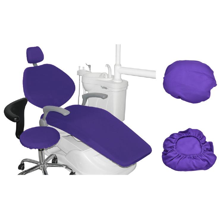 Housse Élastique pour Fauteuil Dentaire 4 Pièces Kit 6 Couleurs Disponibles Haute Qualité Pour Dentiste violet