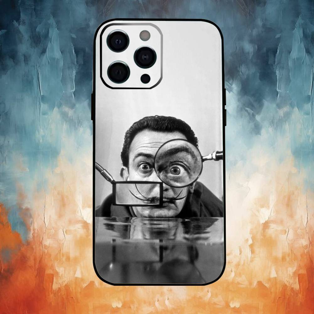 Salvador Dali Kunst Handyhülle Für iPhone 17,16,15,14,13,12,11 Plus,Pro,Max,XS Silikon Weiche Hülle