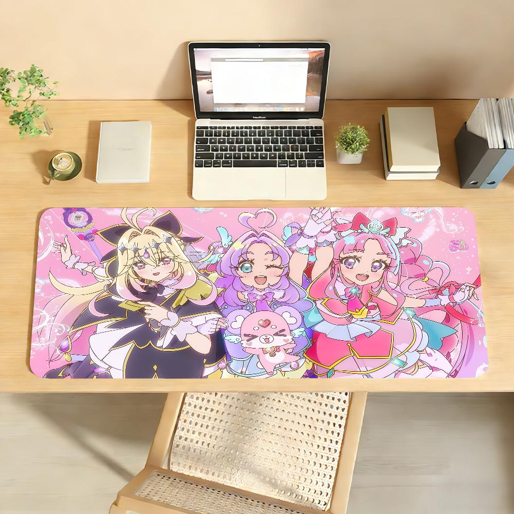 Anime S-Star D-detective P-precure Mouse Pad Anti Slip Rubber Edge Locked Thickened Laptop Gaming Desk Mat