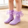 Spitzenverzierte Socken für Mädchen für Tanzaufführungen und zum Verkleiden