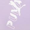 Puma Modernes Sportlogo Print Rundhals Kurzarm T-Shirt Damen Oberteile Hell-Lavendel 585952-16