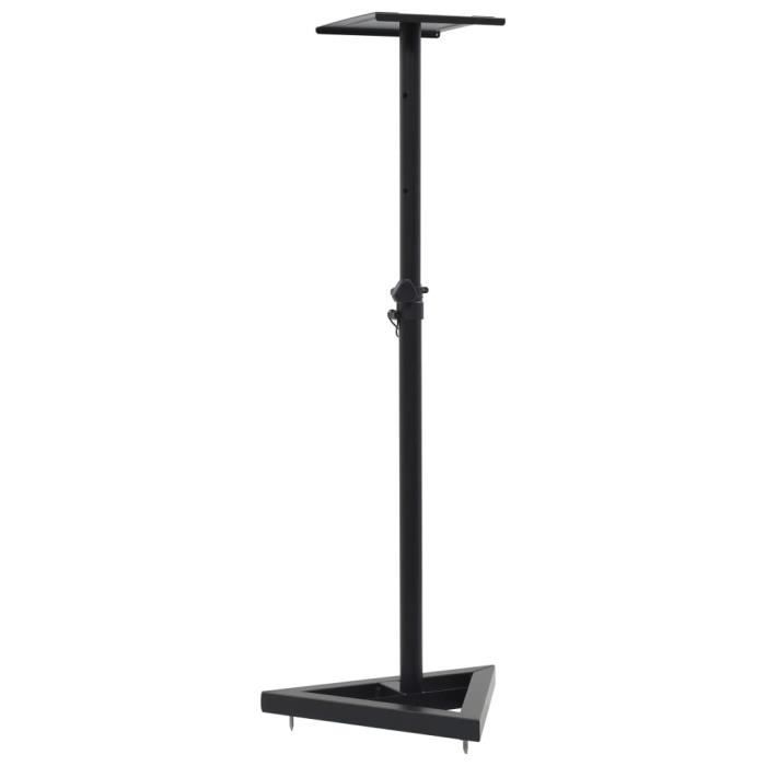 VidaXL Studio Monitor Speaker Stands 2 Pcs Black Steel
