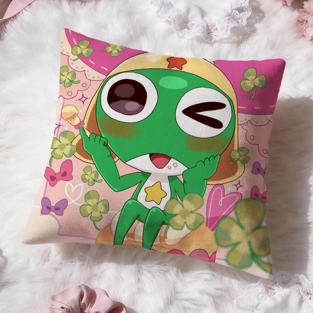 K-Keroro Sergente. Copricuscino FrogS Comfort Premium Copricuscino Reversibile - Design Due in Uno per Qualsiasi Stanza e Interno Auto