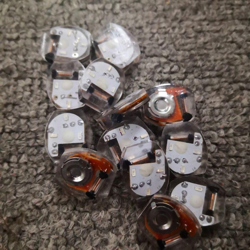 10Pcs Shoe Decoration Plastic LED Shoe Light Luminous Miniature Movement Electronics Lamp Glowing Vibrating Light Woman Men