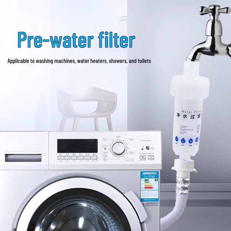 Household Water Purifier: Shower Head, Washing Machine, Toilet Filter Cartridge with Replaceable PP Cotton Core
