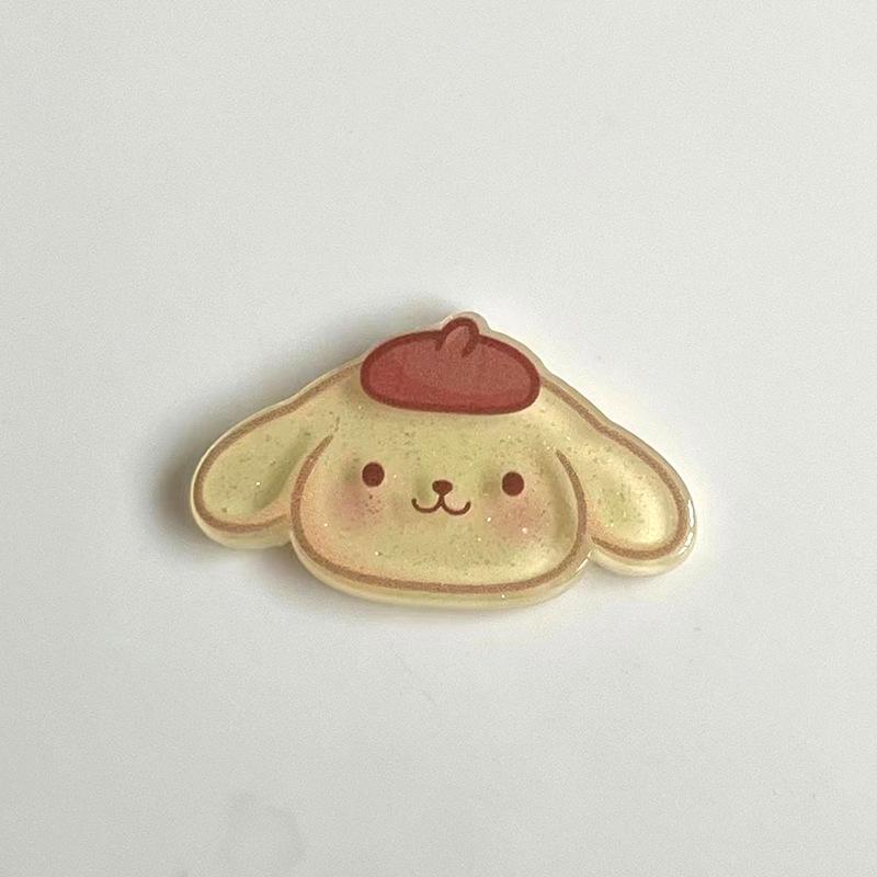 Clipsuri de păr acrilice cu blush Sanrio: Accesorii Drăguțe Făcute Manual