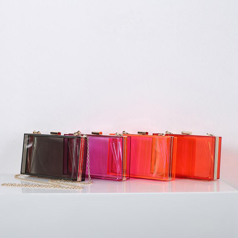 White Square Bag Small Luxury Brand Messenger Wedding Clutches Purses and Handbags Acrylic Crossbody Designer Bags Wholesale