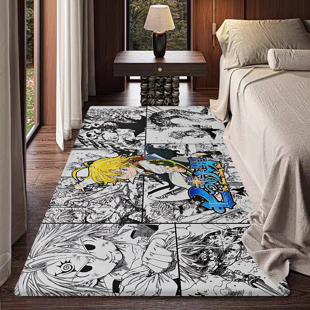 THE Seven Deadly Sins Anime Floor Mat INS Style Soft Bedroom Floor House Laundry Room Mat Anti-skid Bedside Area Rugs