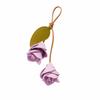 Fashion Pu Leather Tulip Pendant Colorful Bag Charm Lovely Bag Decoration  Women