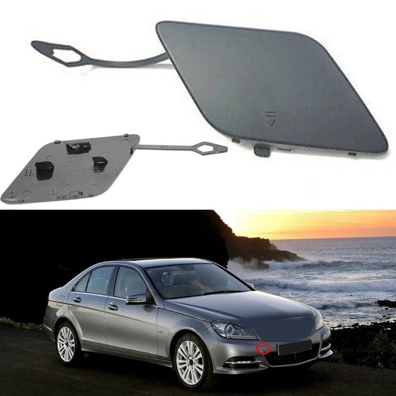 Automotive Accessories for W204 C180 C200 C220 C250 Front Bumper Tow Hook Cover 2048850426 Tow Hook Eye Caps Replacement