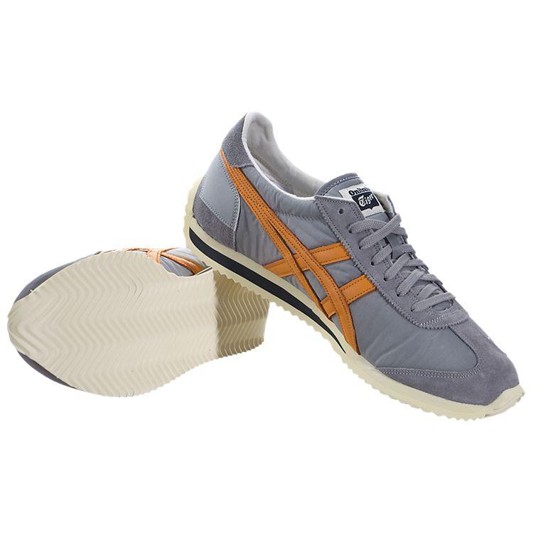 ONITSUKA TIGER California 78 Vin Casual Comfortable Low-Top Lifestyle Sneakers Unisex Sneakers Gray Orange D110N-1208