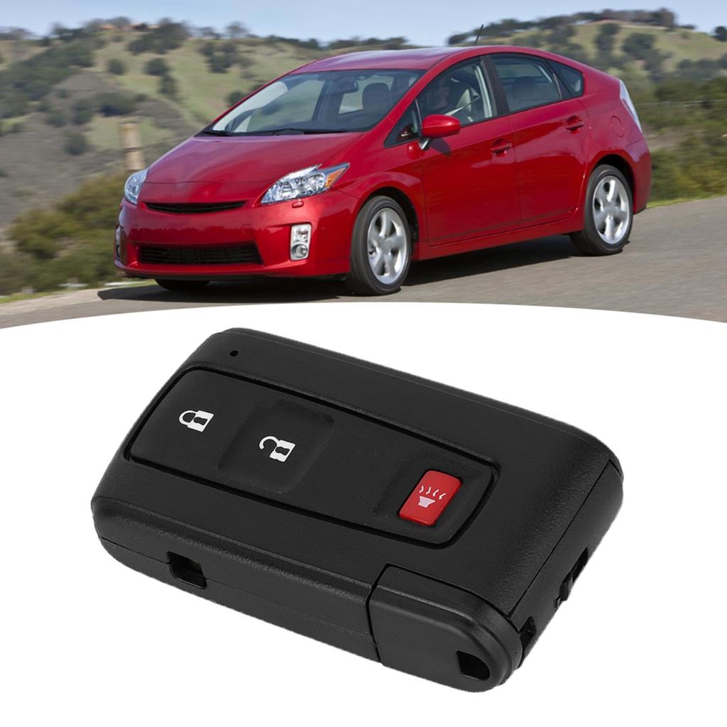 3-Tasten Fernbedienung Schlüsselanhänger Gehäuse Schale mit Rohling passend für Toyota Prius 20042009
