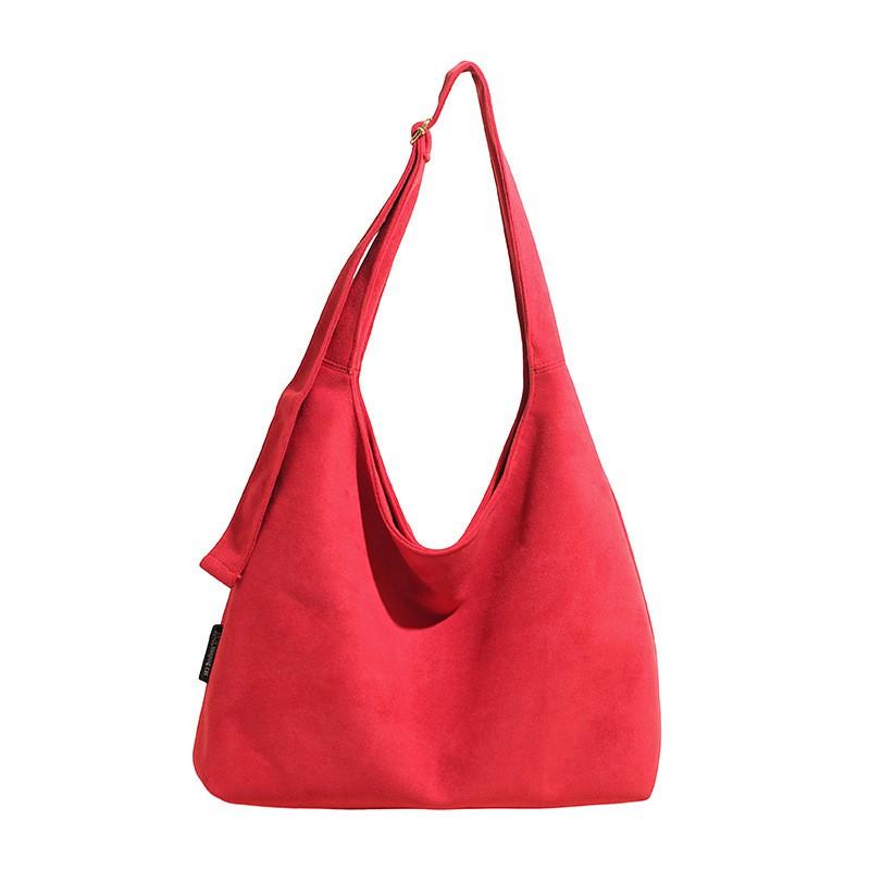 Minimalist Vintage Matte PU Shoulder Bag Women Large Capacity Crossbody Commuter Daily Use
