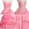 Wicked Glinda Dress for Adults Pink Glinda Cosplay Costume Dress Halloween Dance Party Show for Women Role-Playing Party Outfit