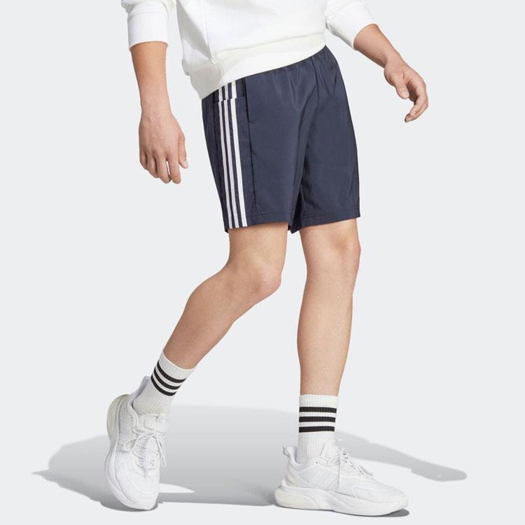 Adidas Solid Color Brand Logo Drawstring Shorts Men shorts Navy-Blue IC1485